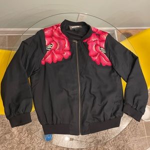 Vintage Collection size L hand embroidered bomber jacket!